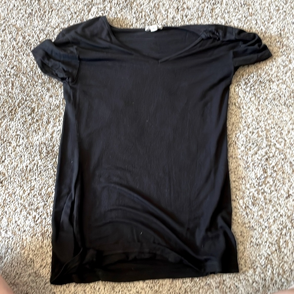 black work mesh t-shirt